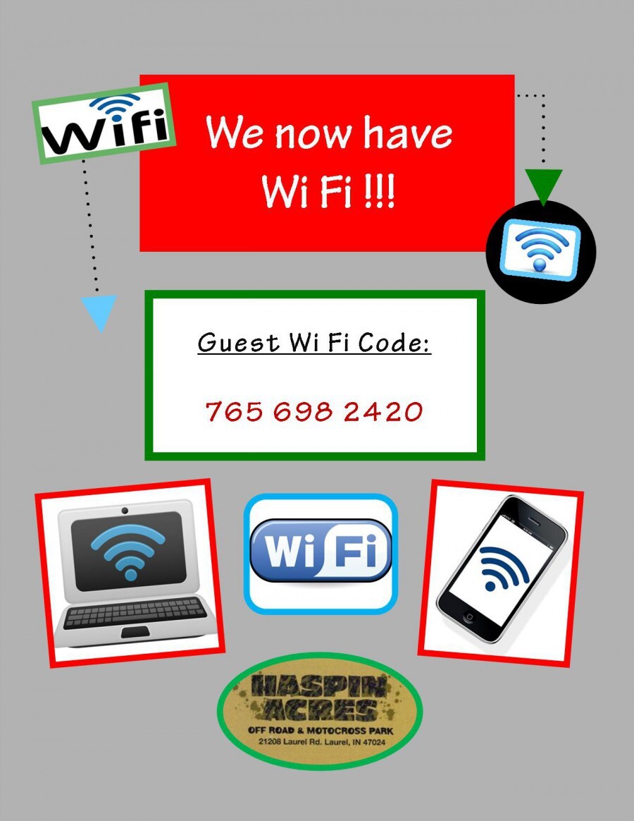 Wifi password poster